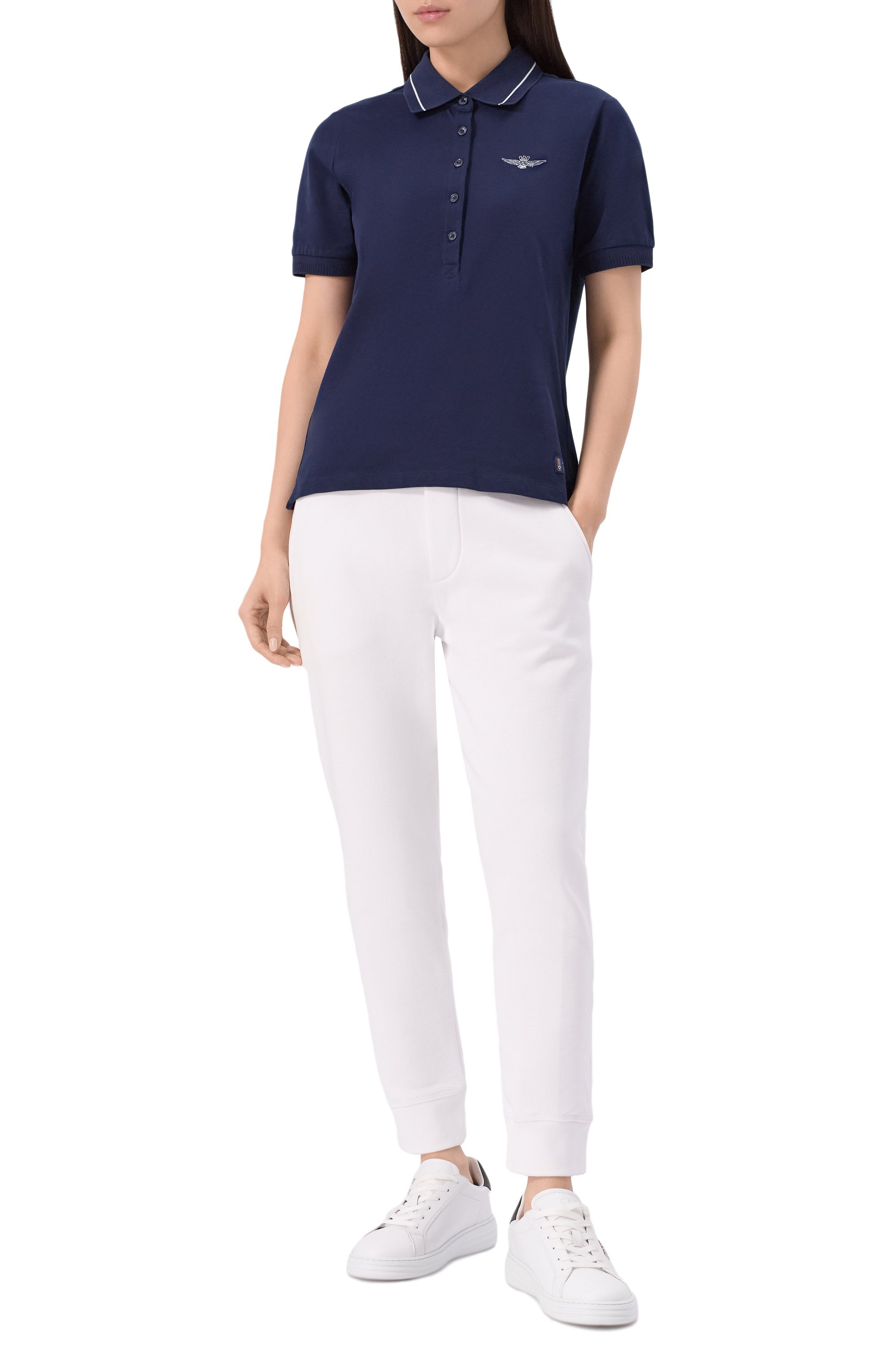 Хлопковое поло AERONAUTICA MILITARE, арт. P01846DP343, фото 2