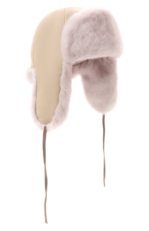 Шапка-ушанка Дарья из меха норки FurLand 0194810010023600067 Бежевый 0194810010023600067