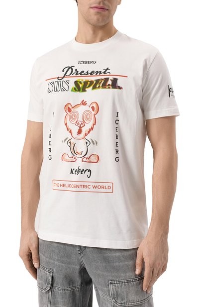 Хлопковая футболка ICEBERG, арт. F02B/6325, фото 3