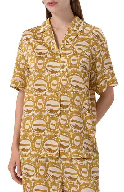 Атласная рубашка ХОХЛОМА Х АЛЕНА АХМАДУЛЛИНА, арт. WTB2112, фото 3