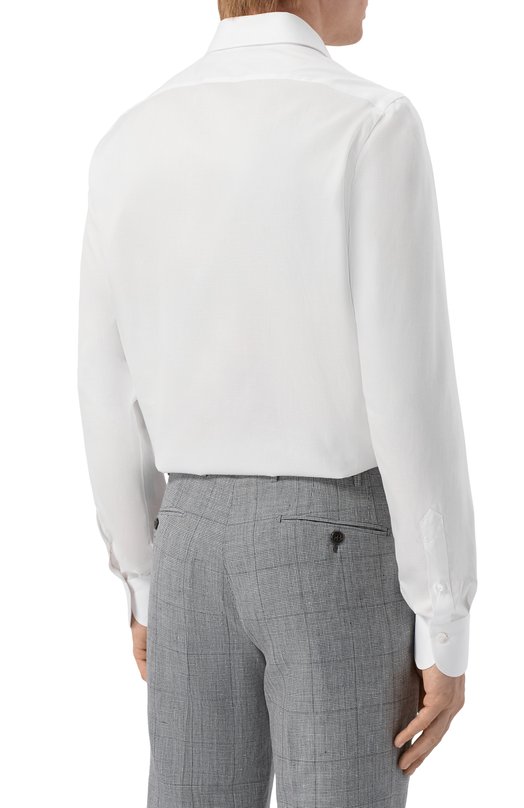 Хлопковая сорочка Finamore 1925 NAP0LI 1 R0DI Z N/C0727Z Белый  NAP0LI 1 R0DI Z N/C0727Z Фото 4