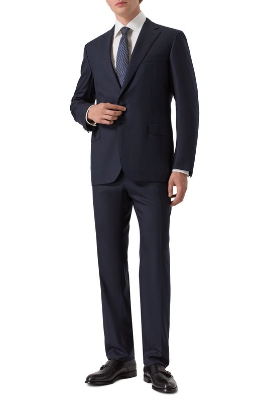 Шерстяной костюм Brioni RA0024/PBA49 Синий RA0024/PBA49