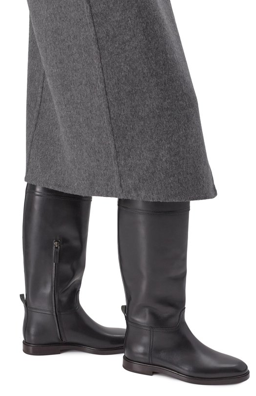 Кожаные сапоги Brunello Cucinelli MZ0LC3039P Чёрный  MZ0LC3039P Фото 3
