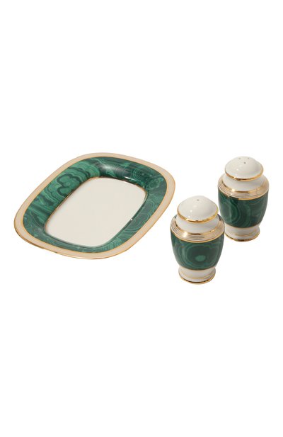 Набор из солонки и перечницы на подносе STEFANO RICCI, арт. 0SALPEP001/MLCH02