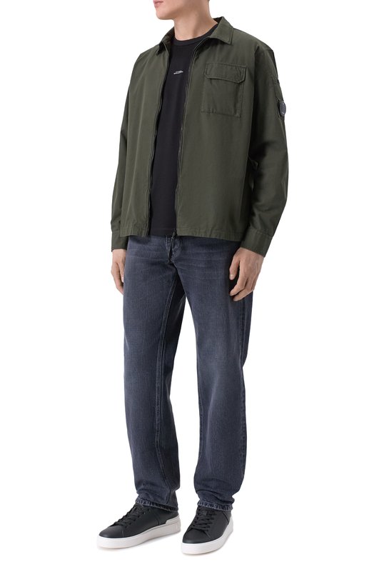 Хлопковая куртка-рубашка C.P. Company RCCM0S705A110143G Зелёный  RCCM0S705A110143G Фото 2