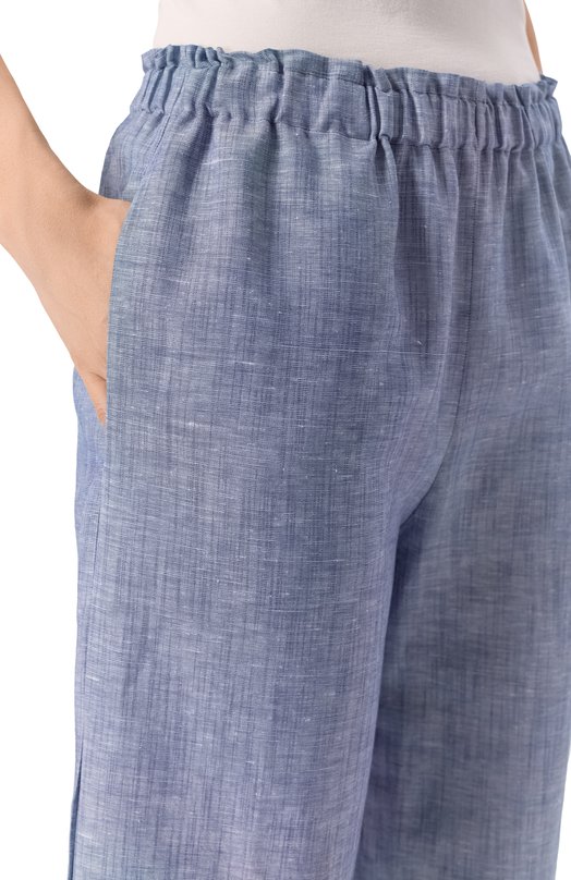 Брюки изо льна и хлопка Zimmerli 4697-17003 Голубой  4697-17003 Фото 5