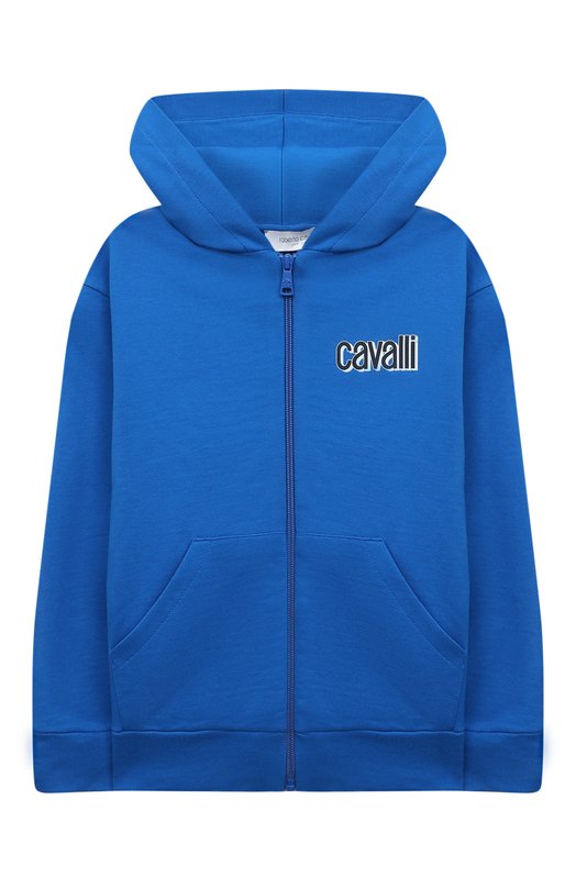 

Хлопковая толстовка Roberto Cavalli, Синий