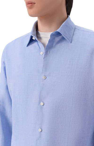 Рубашка изо льна и хлопка BOSS, арт. 50561124, фото 5