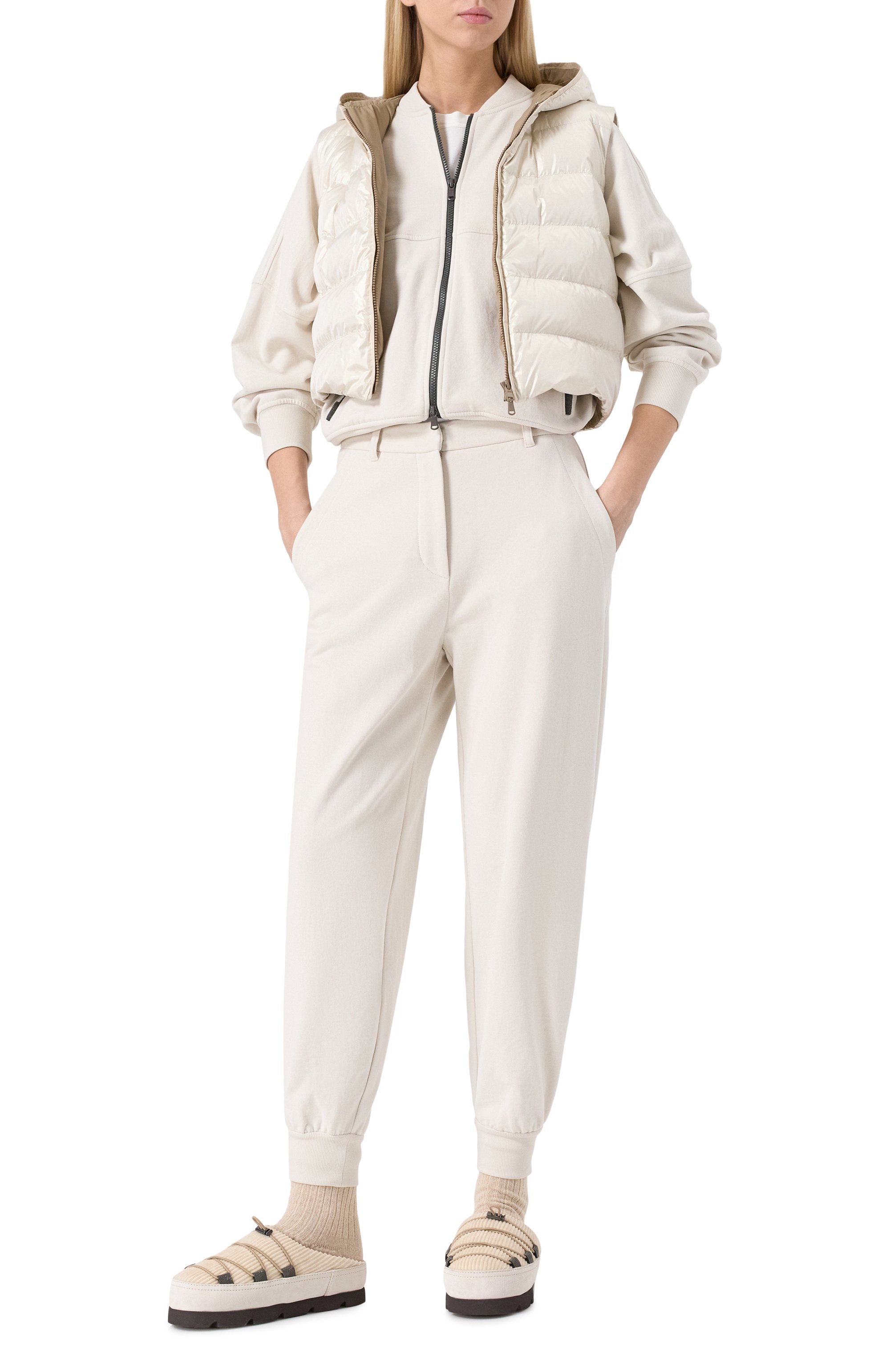 Комбинированные сабо BRUNELLO CUCINELLI, арт. MZSFG2830, фото 2