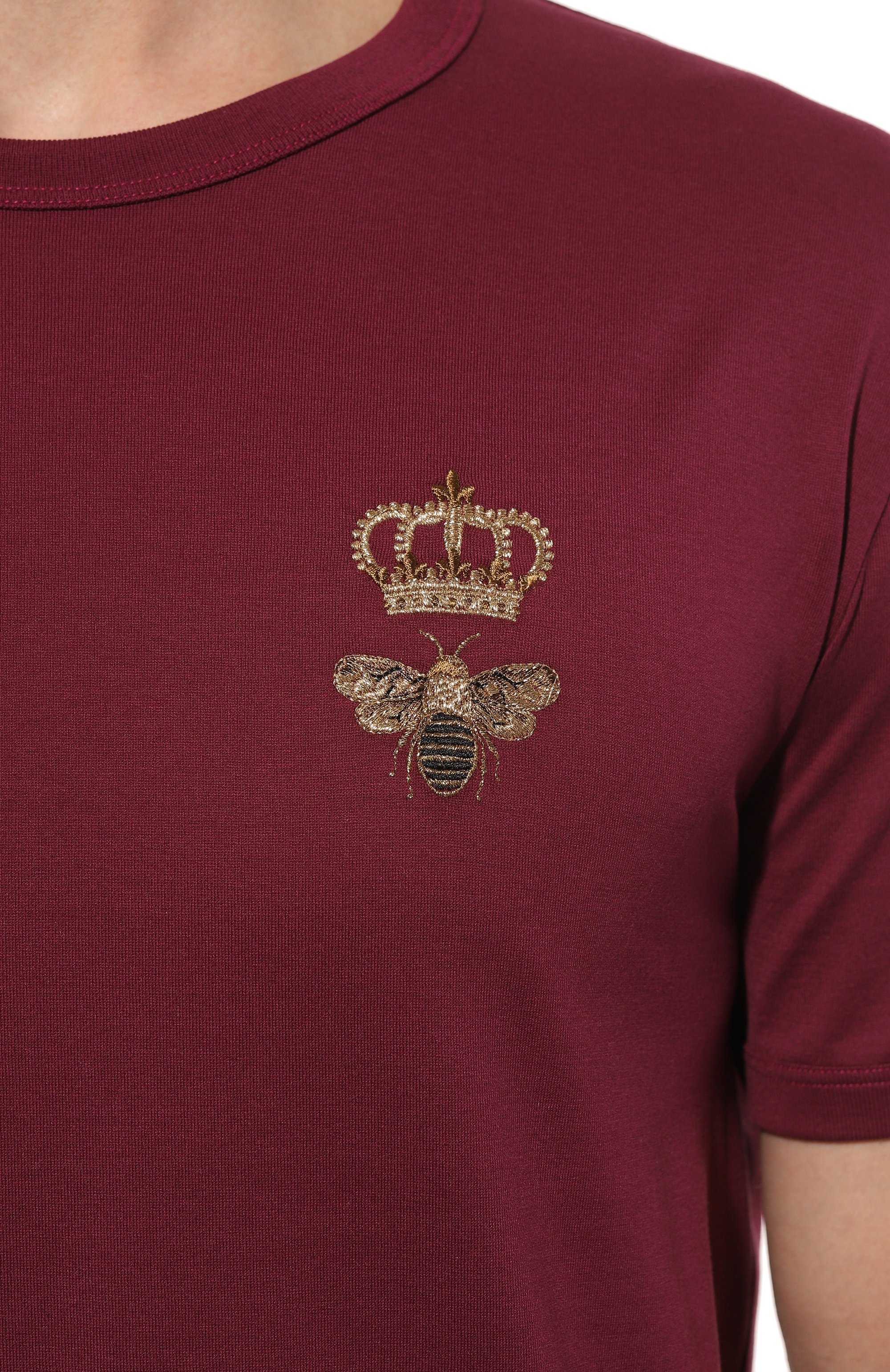 Хлопковая футболка DOLCE & GABBANA, арт. G8PV1Z/G7WUQ, фото 5