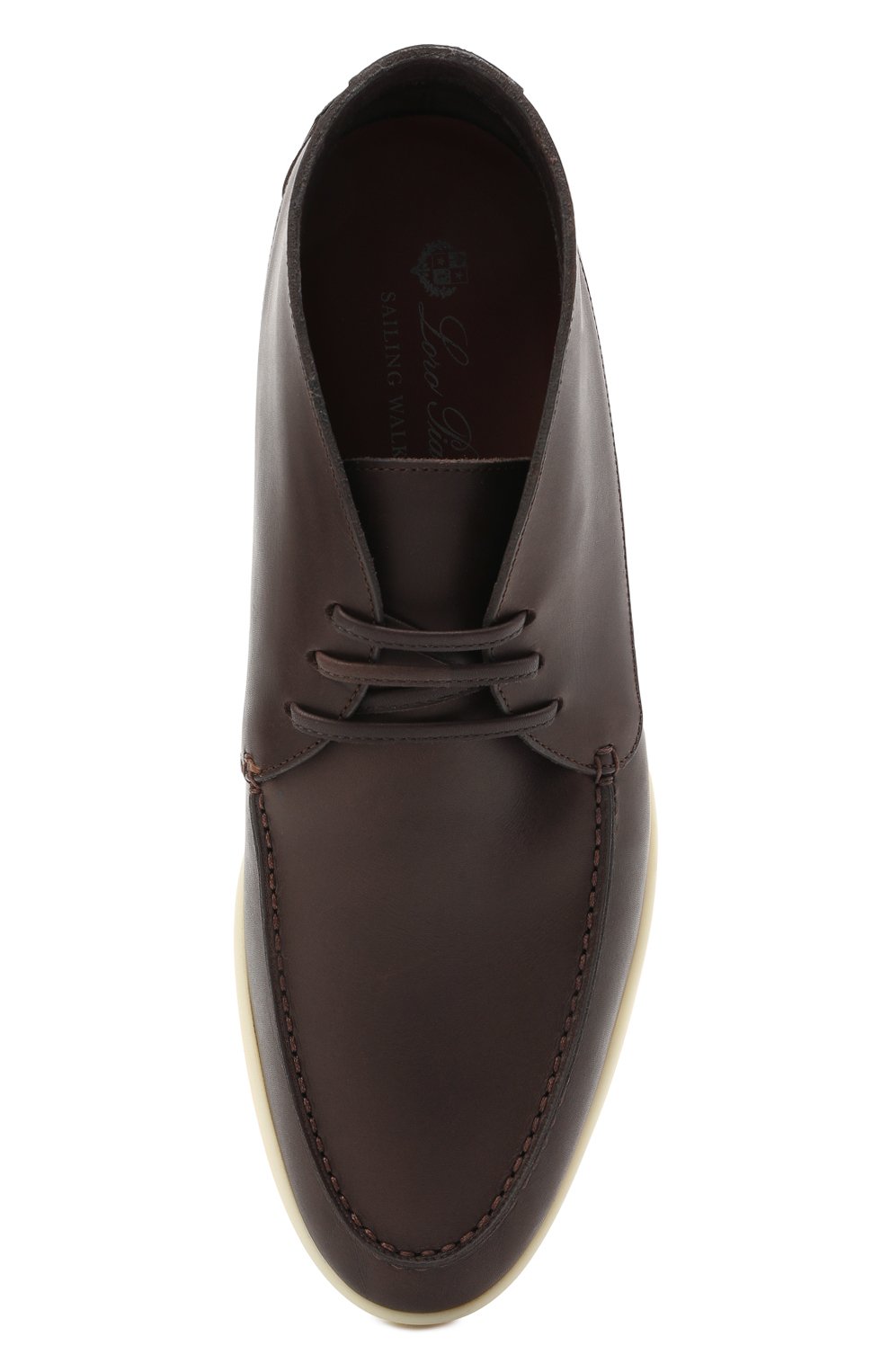 Кожаные ботинки sailing walk LORO PIANA темно-коричневого цвета по цене 99500 руб., арт. FAL6183, фото 5 Кожаные ботинки sailing walk LORO PIANA, арт. FAL6183, фото 5