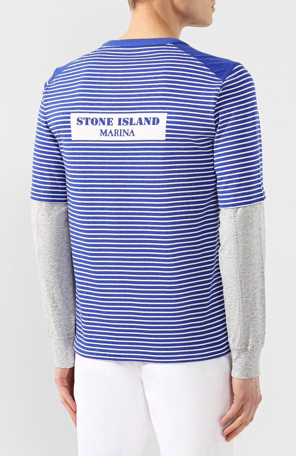 Хлопковый лонгслив STONE ISLAND, арт. 7015644X6, фото 4
