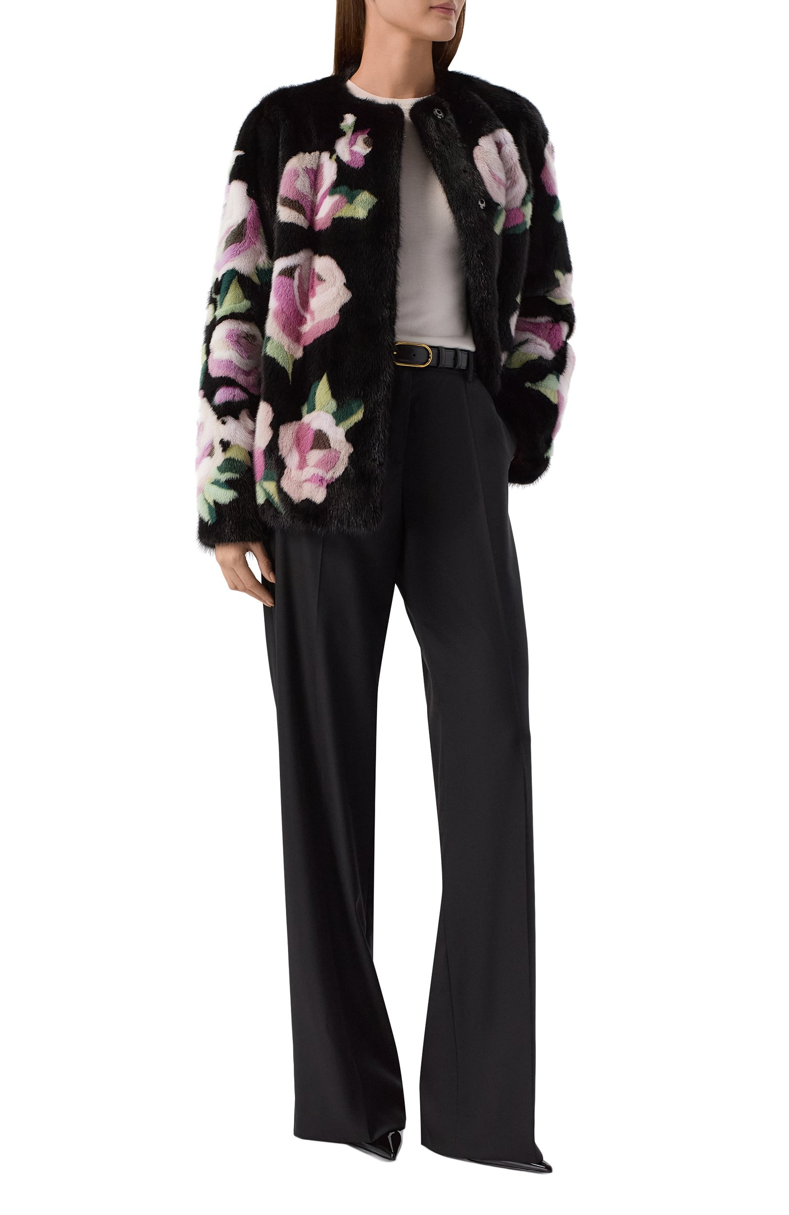 Шуба из норки DOLCE & GABBANA черного цвета по цене 4130000 руб., арт. F28FFF/FUPLH, фото 2 Шуба из норки DOLCE & GABBANA, арт. F28FFF/FUPLH, фото 2