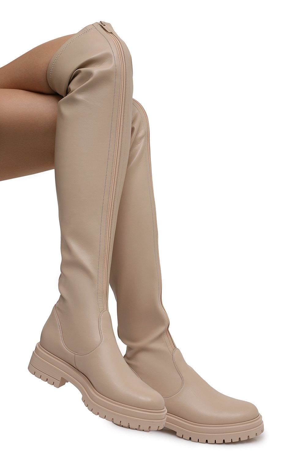 Кожаные ботфорты GIANVITO ROSSI, арт. G80576.20G0M.ENSM0US, фото 7