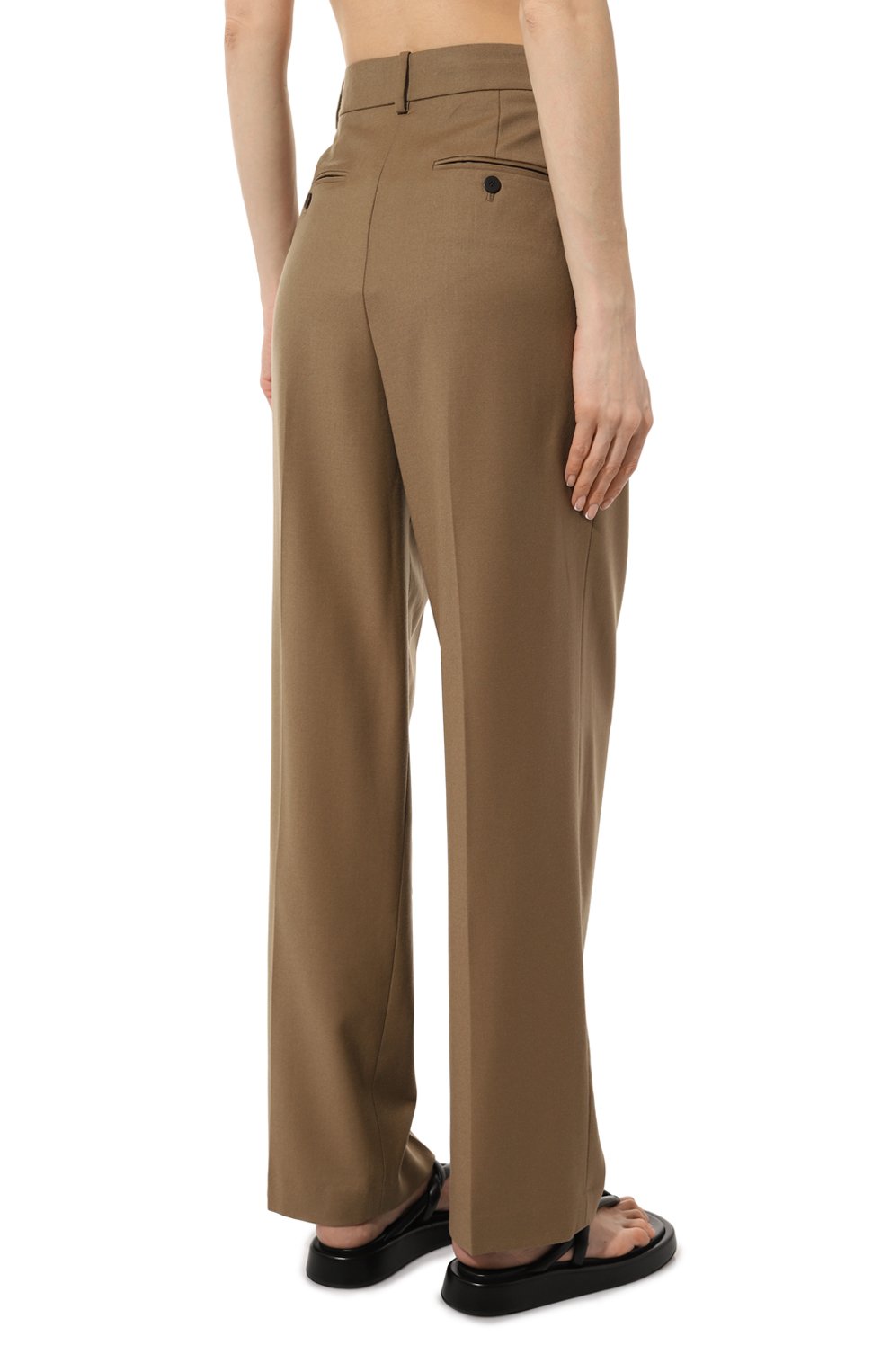 Шерстяные брюки THEORY бежевого цвета по цене 43300 руб., арт. M0801217, фото 4 Шерстяные брюки THEORY, арт. M0801217, фото 4