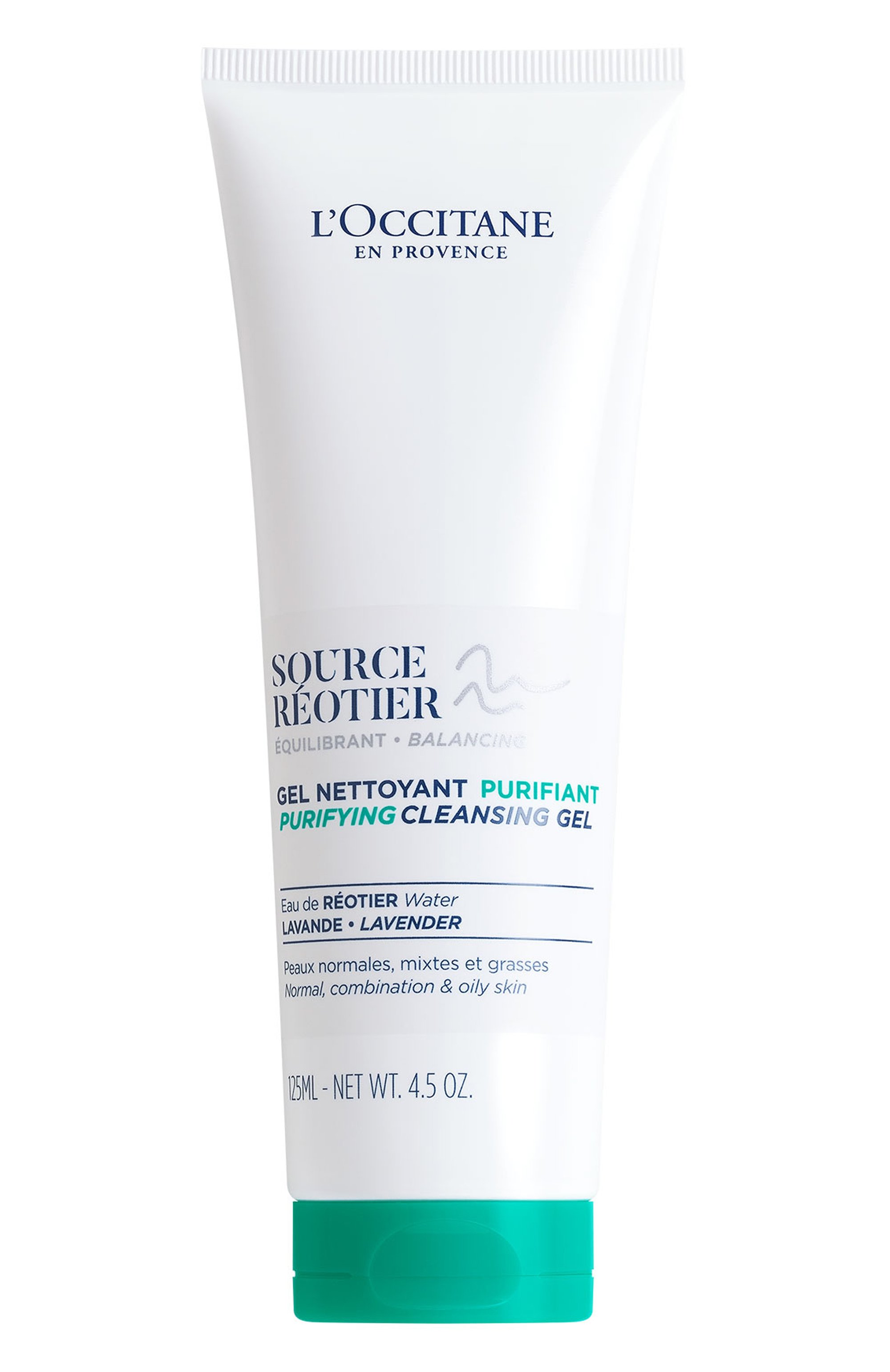 Очищающий гель для лица "источник реотье" (125ml) L`OCCITANE, арт. 763247, фото 1