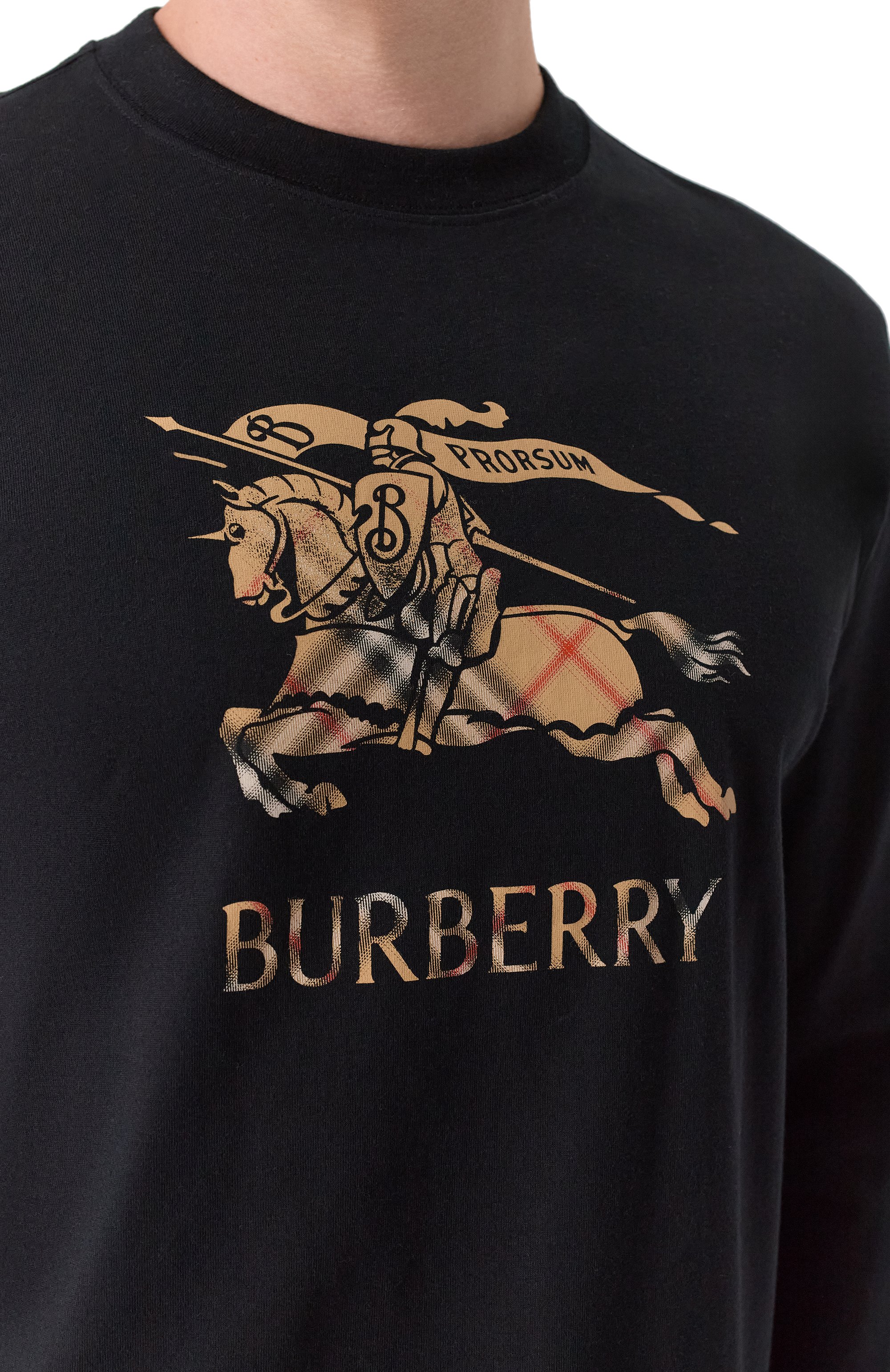 Хлопковый лонгслив BURBERRY, арт. 8121954, фото 5