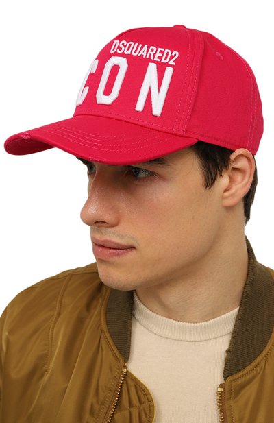 Хлопковая бейсболка icon DSQUARED2, арт. BCM0412 05C00001, фото 2