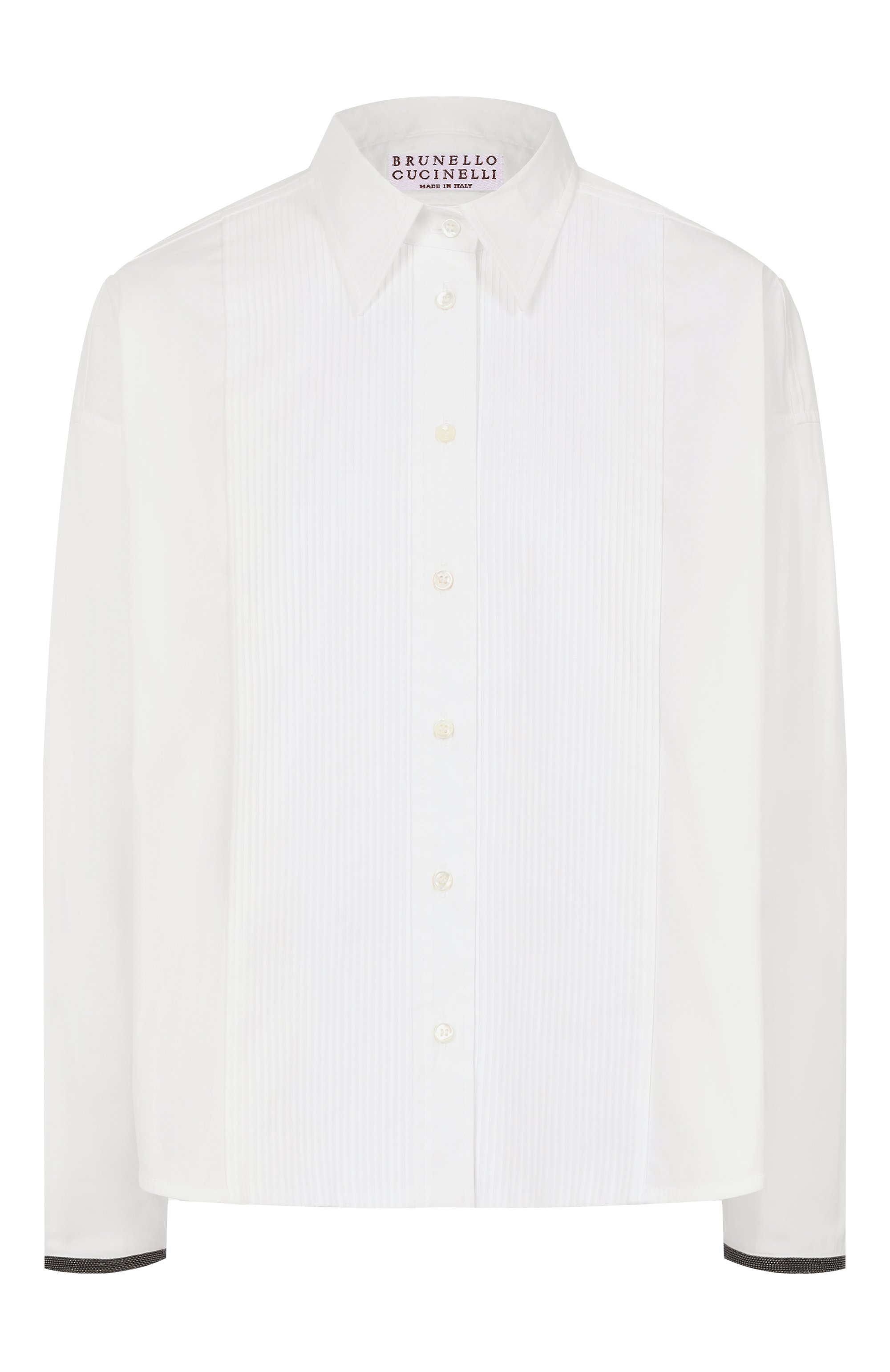 Хлопковая рубашка BRUNELLO CUCINELLI, арт. M0091RB416, фото 1