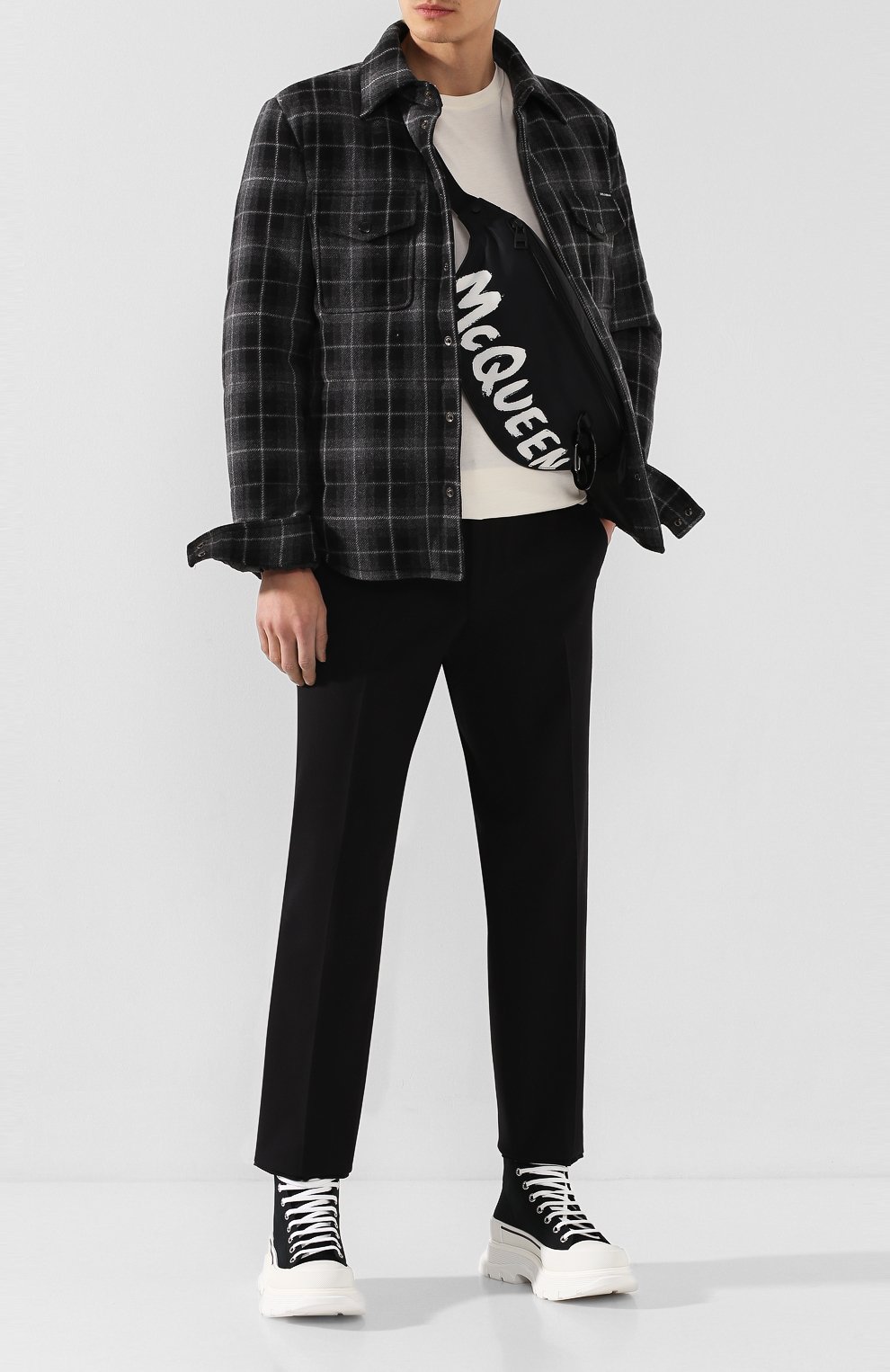 Текстильные ботинки tread slick ALEXANDER MCQUEEN, арт. 604254/W4L32, фото 2