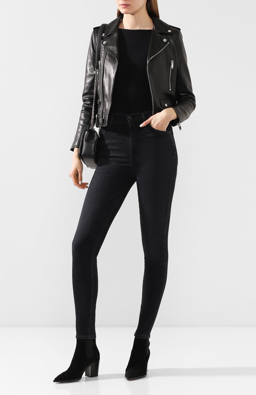 Кожаная куртка SAINT LAURENT, арт. 397287/Y5YA2, фото 2