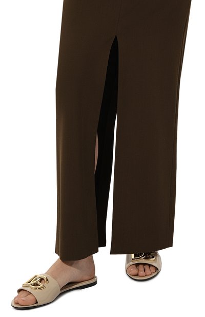 Кожаные шлепанцы bianca DOLCE & GABBANA, арт. CQ0592/A1037, фото 3