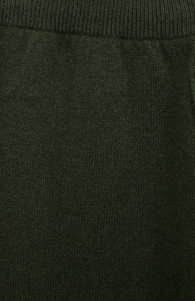 Детские кашемировые джоггеры GIORGETTI CASHMERE темно-зеленого цвета, арт. MB1683/8A-14A | Фото 3 (Материал внешний: Шерсть, Кашемир; Материал сплава: Проставлено; Нос: Не проставлено; Девочки Кросс-КТ: Джоггеры-одежда; Ростовка одежда: 10 - 11 лет | 140 - 146см, 12 лет | 152 см, 13 - 15 лет | 158 см, 8 лет | 128 см)