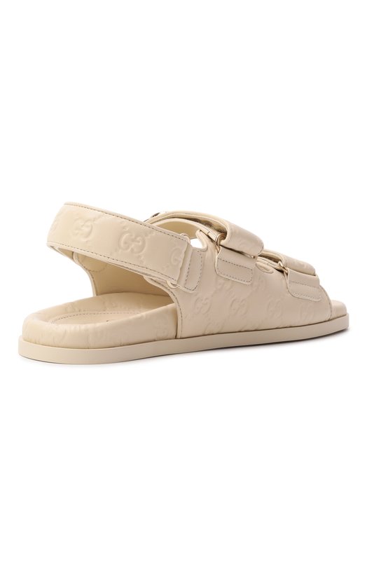Кожаные сандалии Gucci 816625/AAEGP Кремовый  816625/AAEGP Фото 5