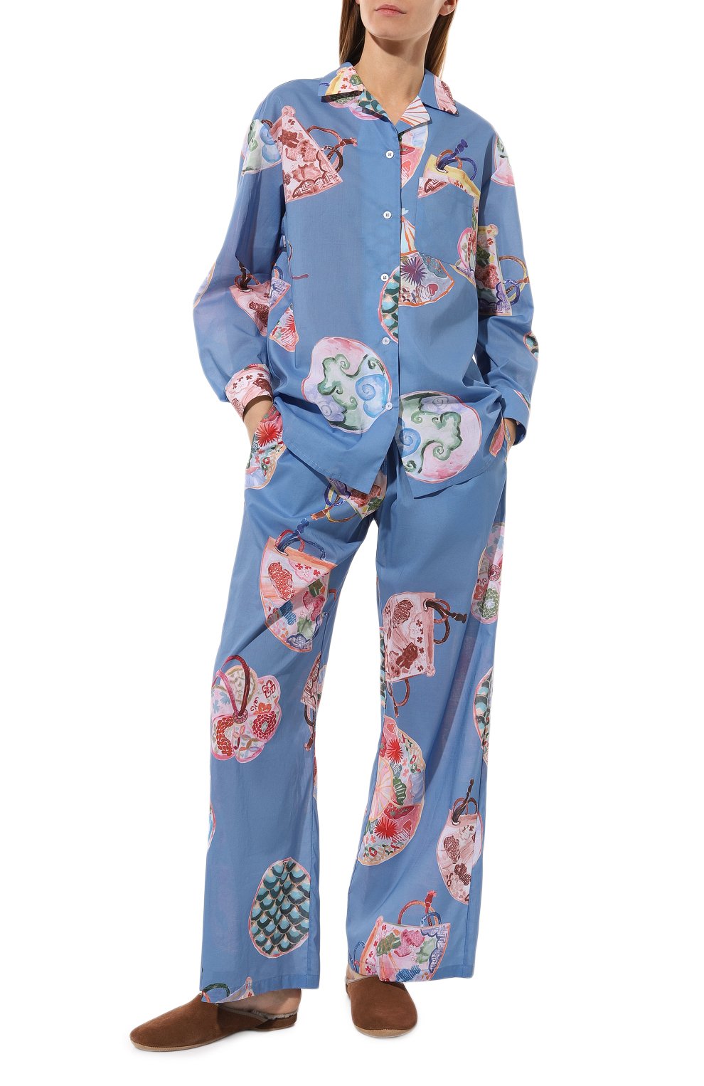 Хлопковая пижама ANY WOWZERS, арт. WKND02-TBLUE, фото 2