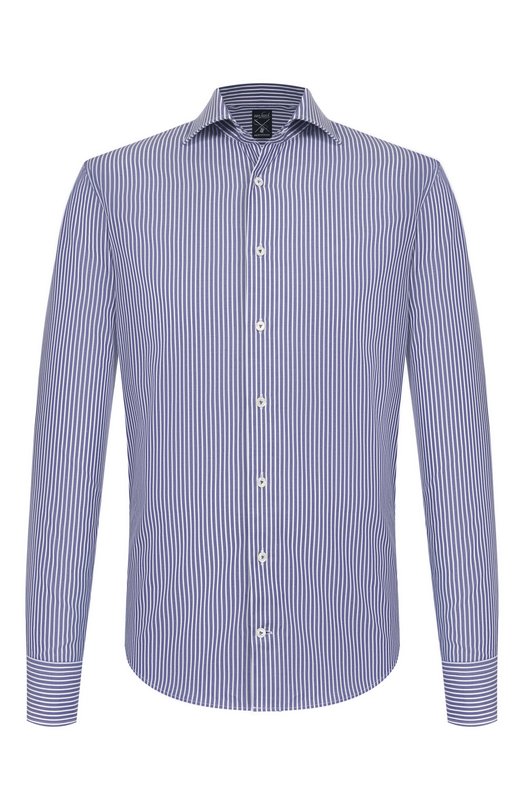 Хлопковая рубашка Van Laack VL-RIVARA-SFN/151932 Синий VL-RIVARA-SFN/151932