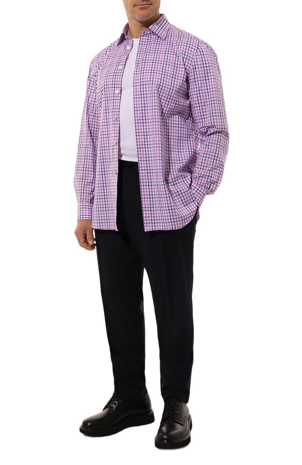 Хлопковая рубашка KITON, арт. UCIH08879, фото 2