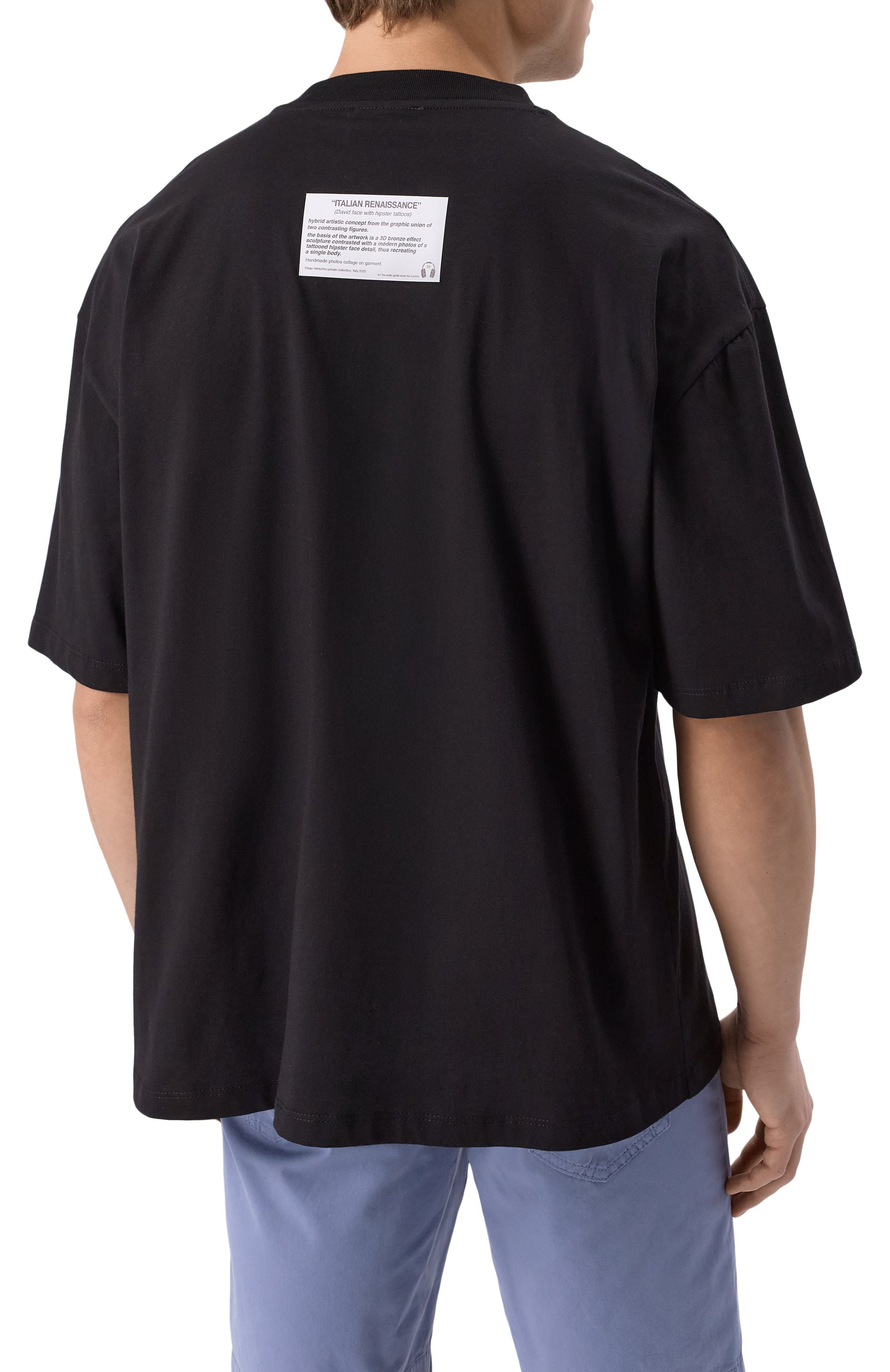 Хлопковая футболка DIEGO VENTURINO, арт. DVTS0DHIR, фото 4