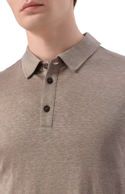 Льняное поло GIORGIO ARMANI, арт. 3RSF80/SJJMZ, фото 5