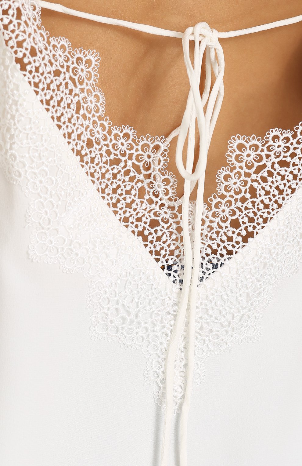 Шелковый топ с открытой спиной и кружевной отделкой CAMI NYC, арт. BECCA, фото 5