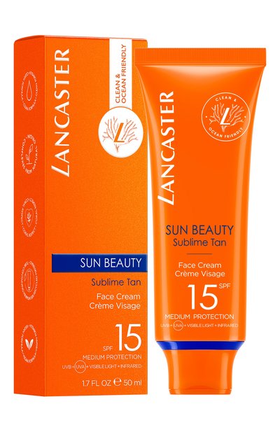 Легкий крем для лица сияющий загар sun beauty sublime tan face cream spf15 (50ml) LANCASTER, арт. 3616302022496, фото 3