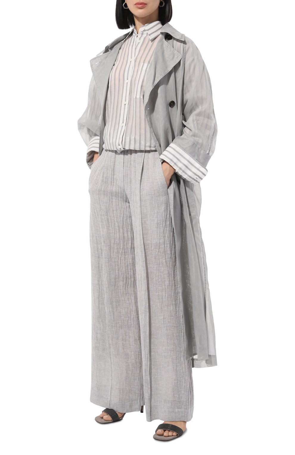 Хлопковый плащ BRUNELLO CUCINELLI, арт. MH7939890P, фото 2