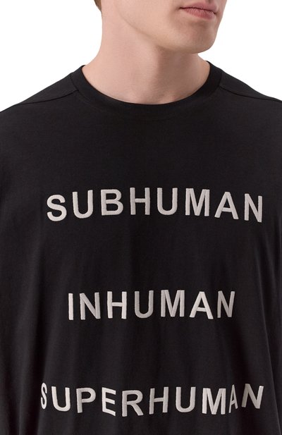 Хлопковая футболка rick owens x champion RICK OWENS, арт. CM01E1675/CHJG, фото 5