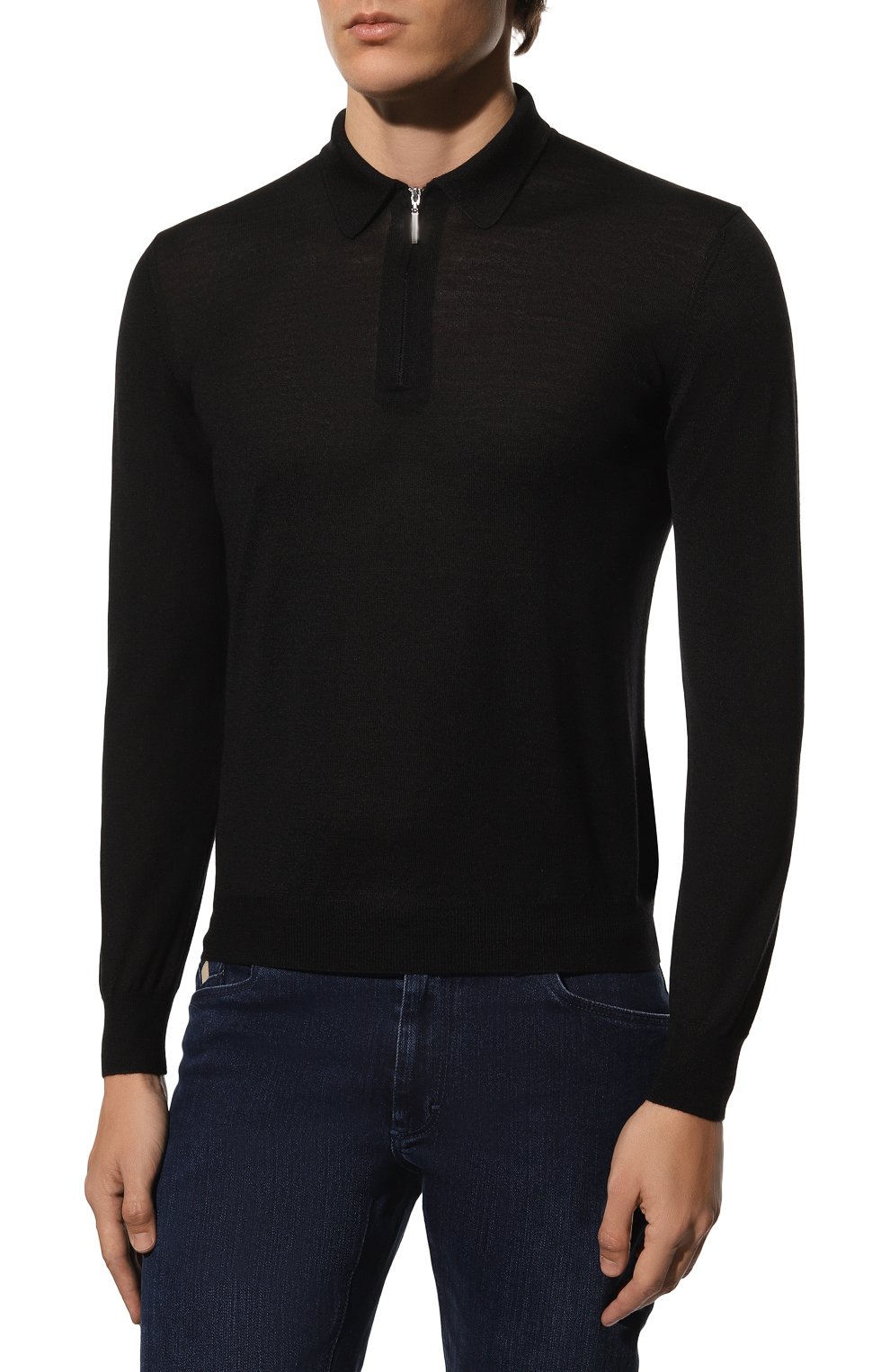 Поло из шерсти и шелка GRAN SASSO, арт. 57137/13190, фото 3