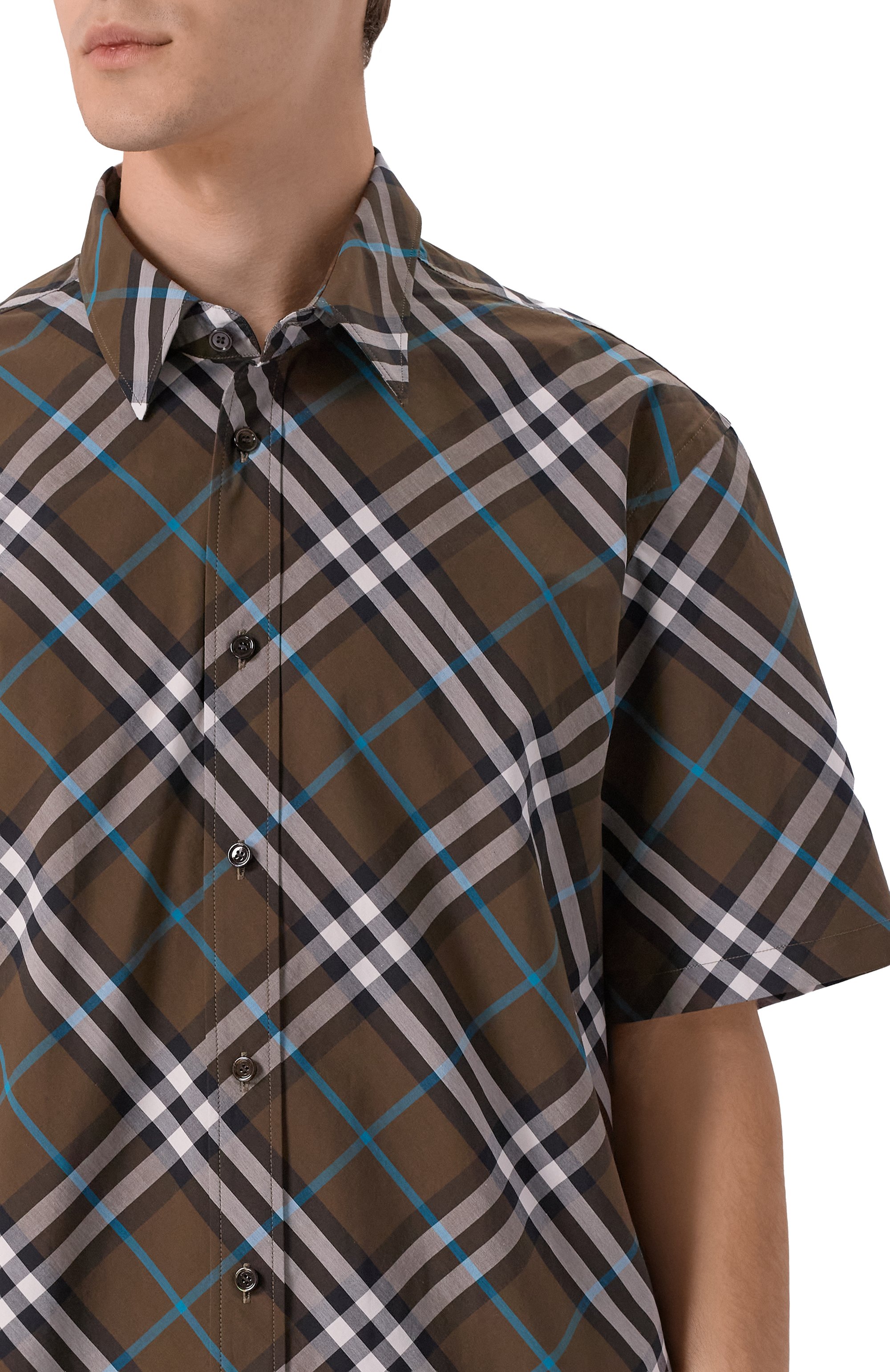 Хлопковая рубашка BURBERRY, арт. 8099224, фото 5