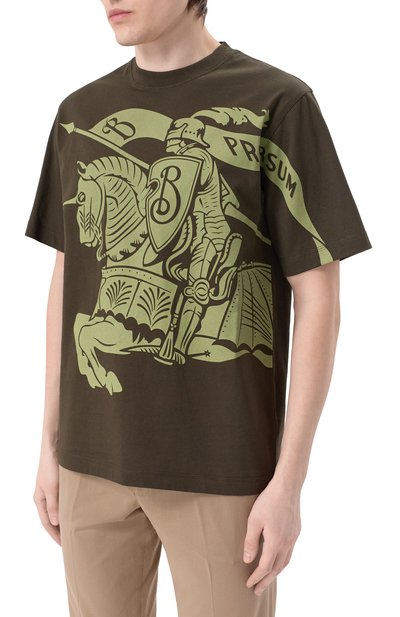 Хлопковая футболка BURBERRY, арт. 8104018, фото 3