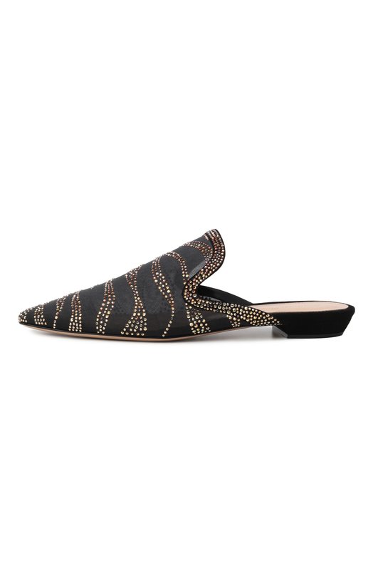 Сабо Raja Crystal Gianvito Rossi G93042.10RIC.C0ZNNTP Чёрный  G93042.10RIC.C0ZNNTP Фото 4