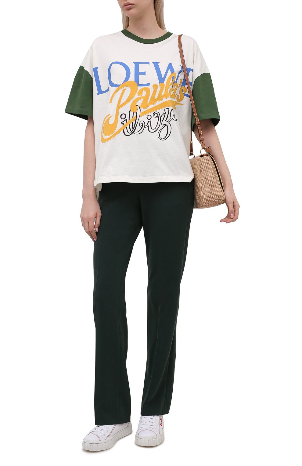 Хлопковая футболка loewe x paula's ibiza LOEWE белого цвета по цене 38550 руб., арт. S616Y22X16, фото 2 Хлопковая футболка loewe x paula's ibiza LOEWE, арт. S616Y22X16, фото 2