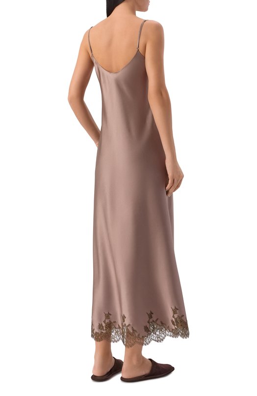 Шелковое платье I.D. Sarrieri L4880 Коричневый  L4880 Фото 4