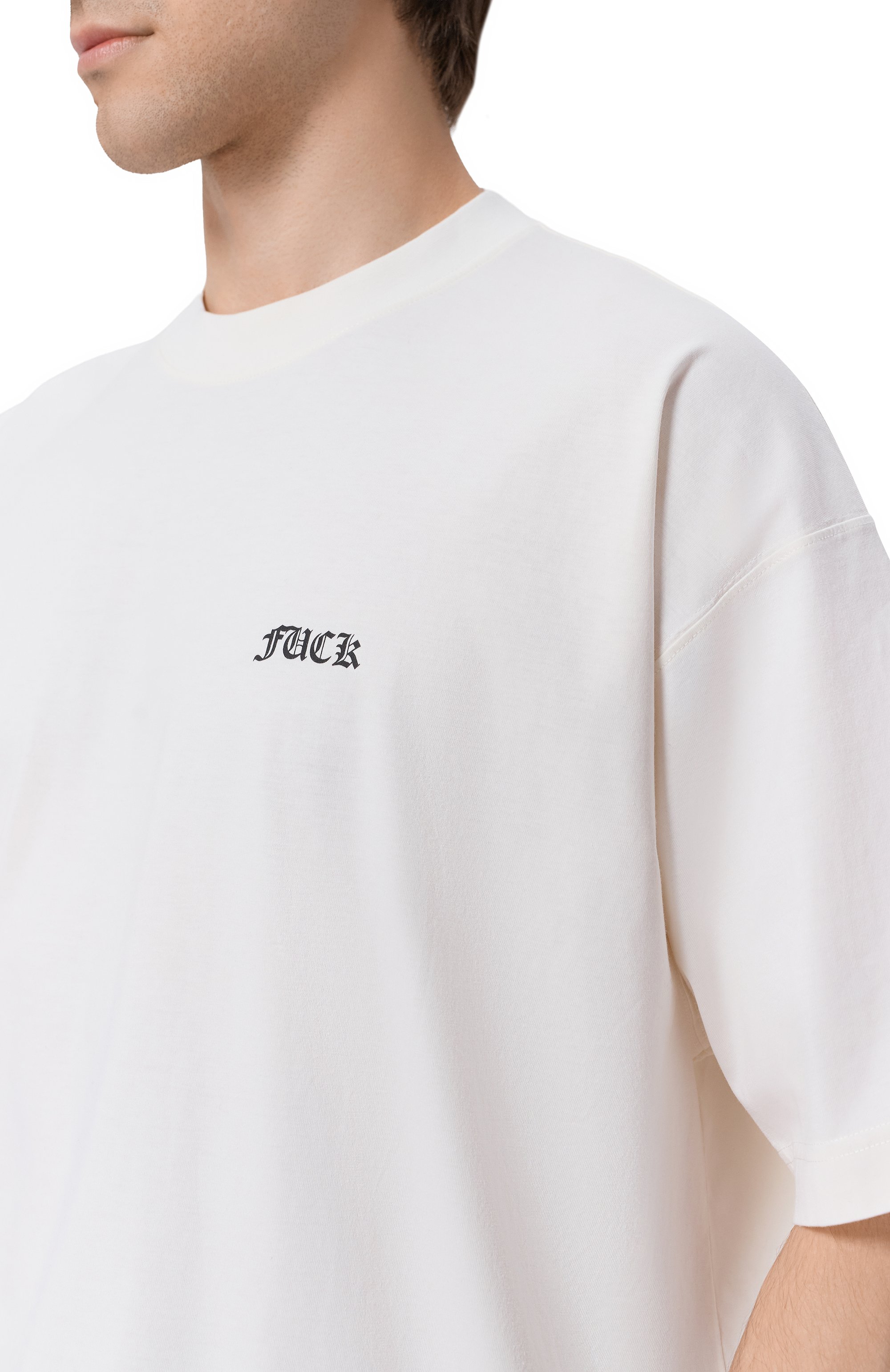 Хлопковая футболка VETEMENTS, арт. ME76TR188V/1200 LIGHT JERSEY, фото 6