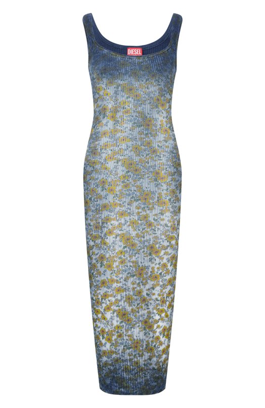 Хлопковое платье Diesel A22592/0EGED Голубой A22592/0EGED