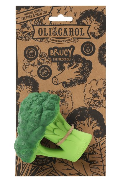 Игрушка-прорезыватель для зубов brucy the broccoli OLI&CAROL, арт. L-BROCCOLI-UNIT