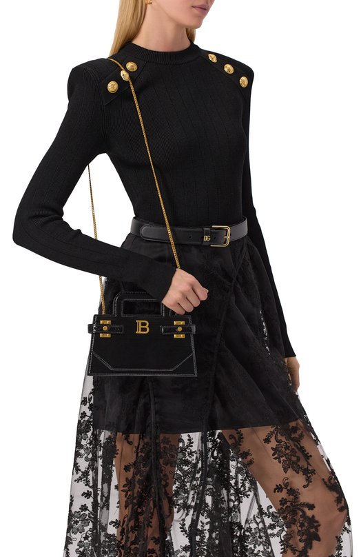 Сумка B-Buzz small Balmain EN0KJ931/LPIS Чёрный  EN0KJ931/LPIS Фото 2