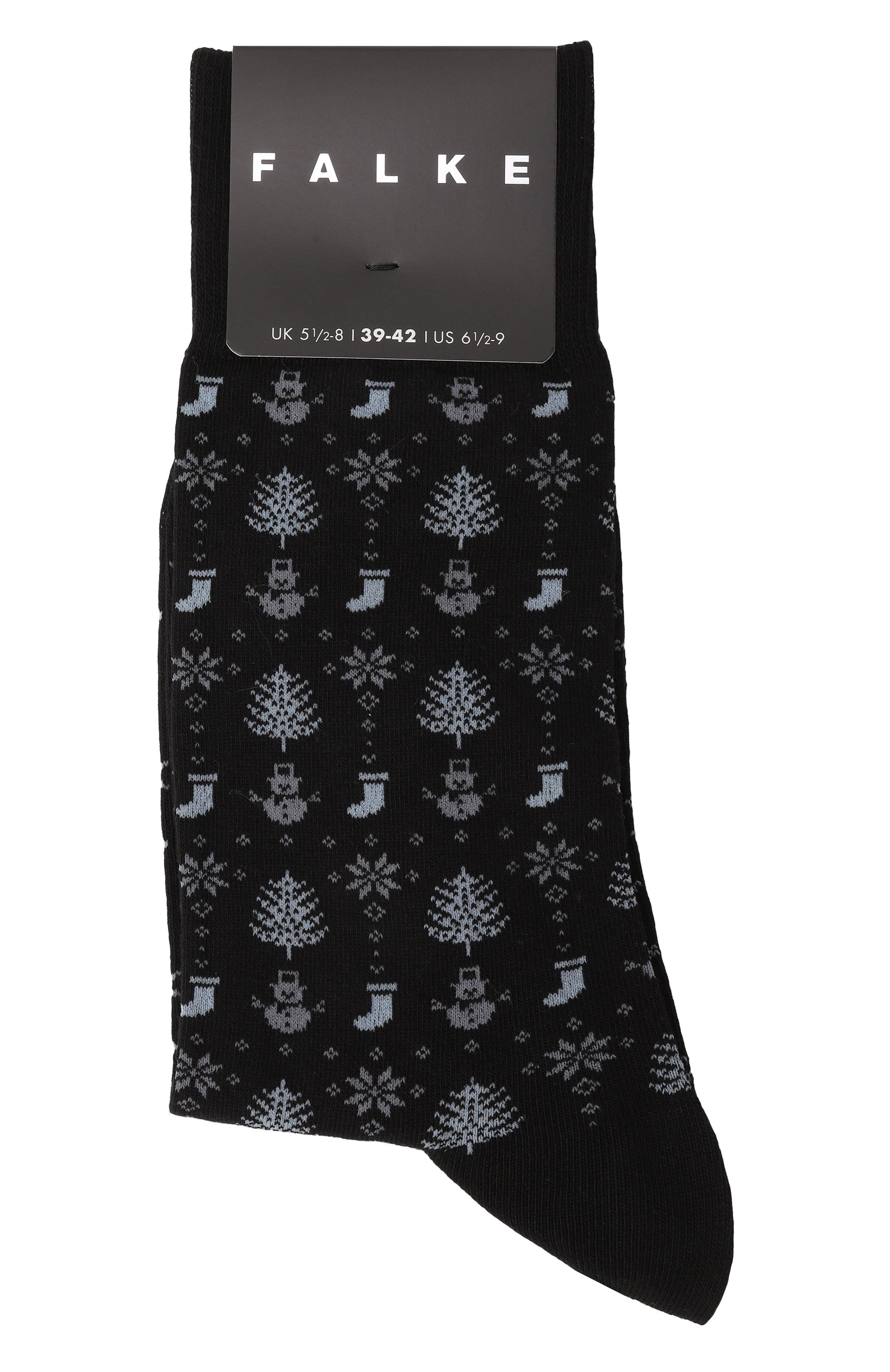 Хлопковые носки FALKE черного цвета по цене 2250 руб., арт. 12591, фото 1 Хлопковые носки FALKE, арт. 12591, фото 1