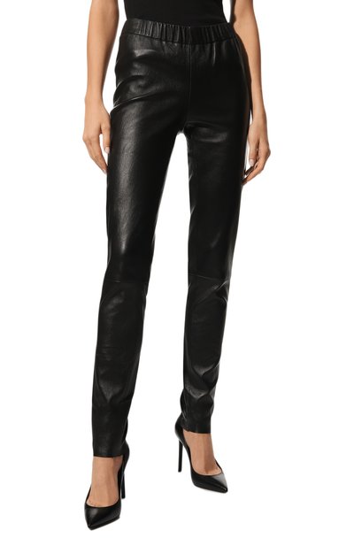 Кожаные легинсы MAX AND MOI черного цвета по цене 89950 руб., арт. PERLEGGING, фото 3 Кожаные легинсы MAX AND MOI, арт. PERLEGGING, фото 3