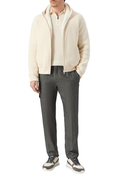 Мужской кашемировый бомбер с подкладкой из норки MVST,  арт. FTXTRECK-ES3625-2V/TR-ES3625